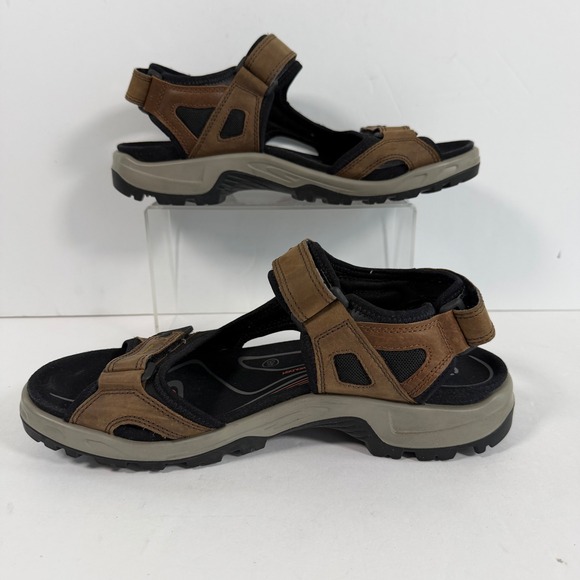 ECCO Leather Sport Sandals EU 46 US 12-12.5 Brown Adjustable Comfort Gorpcore main image 4